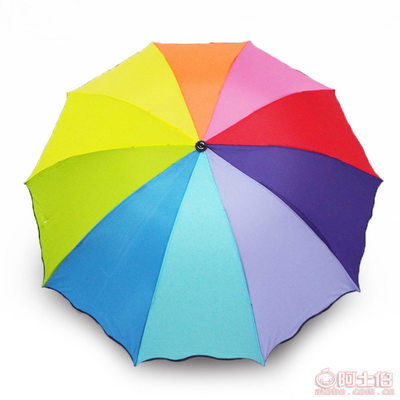 恒盛雨傘廠家現貨批發 彩虹傘、三折傘與定制廣告傘的創意之選