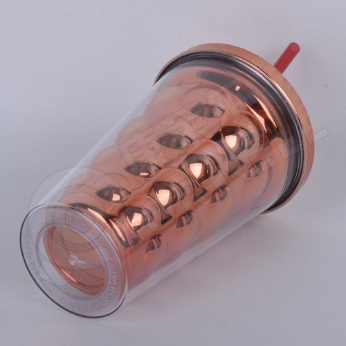 產品供應 > 永康廠家批發450ml插紙杯 新款設計雙層創意水杯可免費印